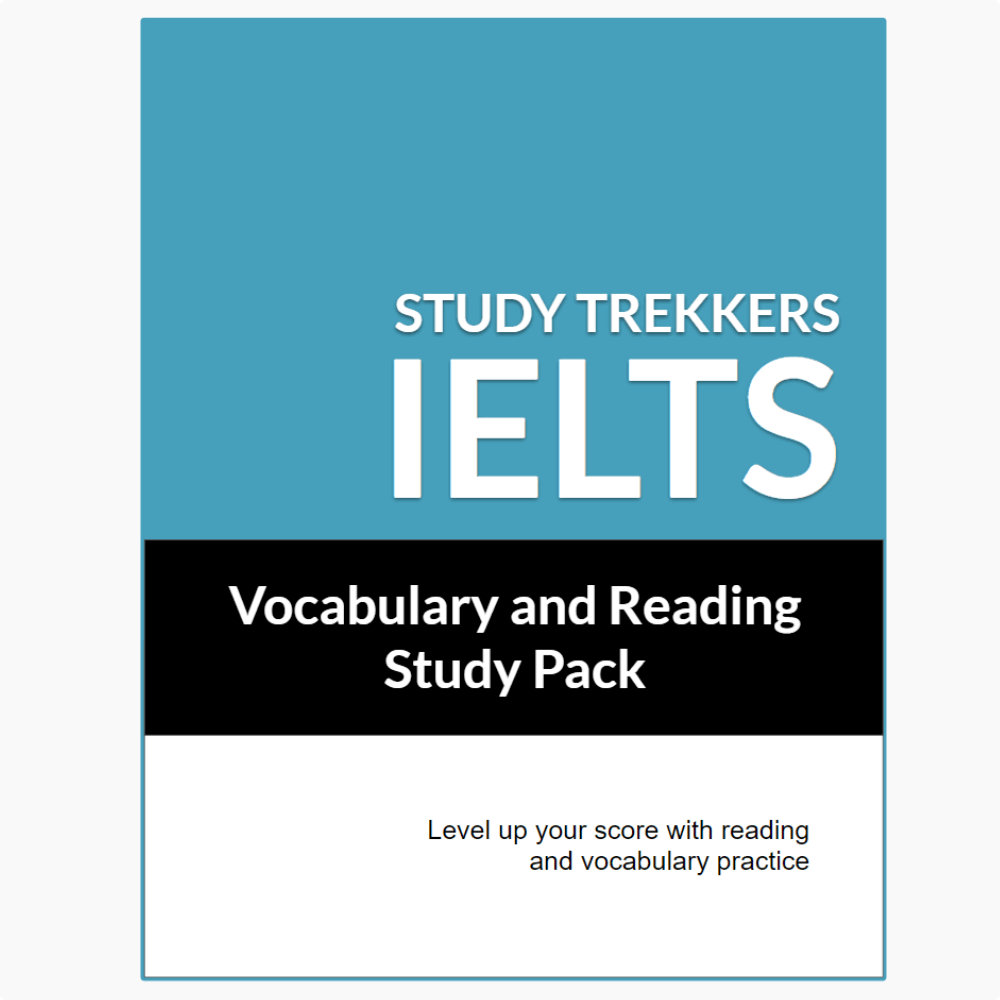 आईईएलटीएस टेस्ट तैयारी ईबुक - पढ़ना और शब्दावली अध्ययन पैक